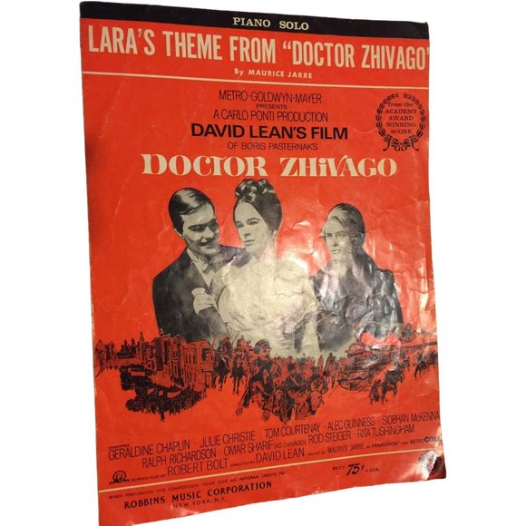 Vintage Lara's Theme from Doctor Zhivago Paperback Sheet Music - Picture 1 of 6